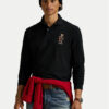 Polo Ralph Lauren Тениска с яка и копчета 710981793002 Черен Classic Fit цвят на ниска цена