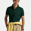Polo Ralph Lauren Тениска с яка и копчета Core Replen 710782592 Зелен Custom Slim Fit цвят на ниска цена