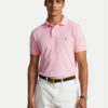 Polo Ralph Lauren Тениска с яка и копчета Core Replen 710782592 Розов Custom Slim Fit цвят на ниска цена