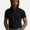 Polo Ralph Lauren Тениска с яка и копчета Core Replen 710782592 Черен Custom Slim Fit цвят на ниска цена