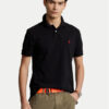 Polo Ralph Lauren Тениска с яка и копчета Core Replen 710795080 Черен Slim Fit цвят на ниска цена