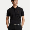 Polo Ralph Lauren Тениска с яка и копчета Ssl 710713130001 Черен Slim Fit цвят на ниска цена