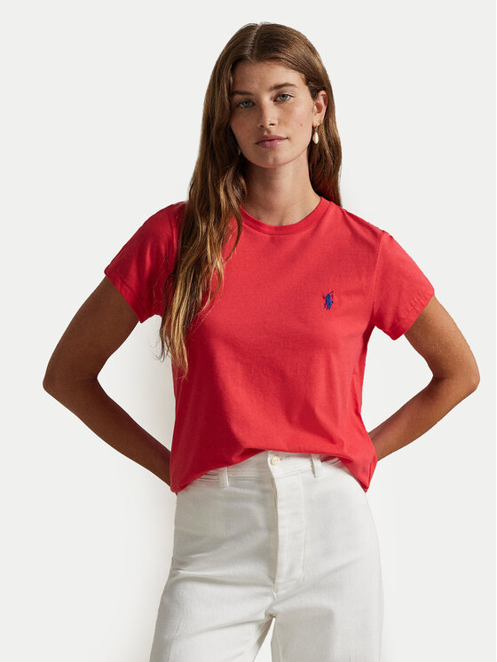 Polo Ralph Lauren Тишърт 211898698035 Червен Regular Fit цвят на ниска цена