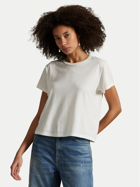 Polo Ralph Lauren Тишърт 211967102001 Бял Classic Fit цвят на ниска цена