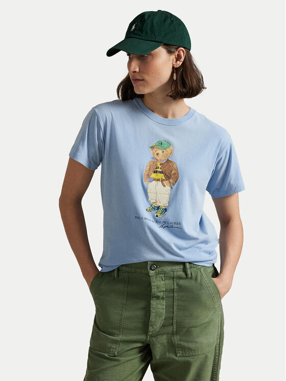 Polo Ralph Lauren Тишърт 211971730001 Светлосиньо Relaxed Fit цвят на ниска цена