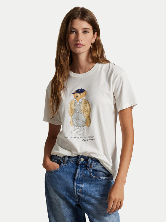 Polo Ralph Lauren Тишърт 211971752001 Бял Straight Fit цвят на ниска цена