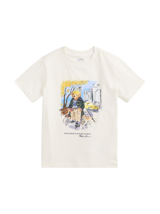 Polo Ralph Lauren Тишърт 322979493001 Екрю Regular Fit цвят на ниска цена