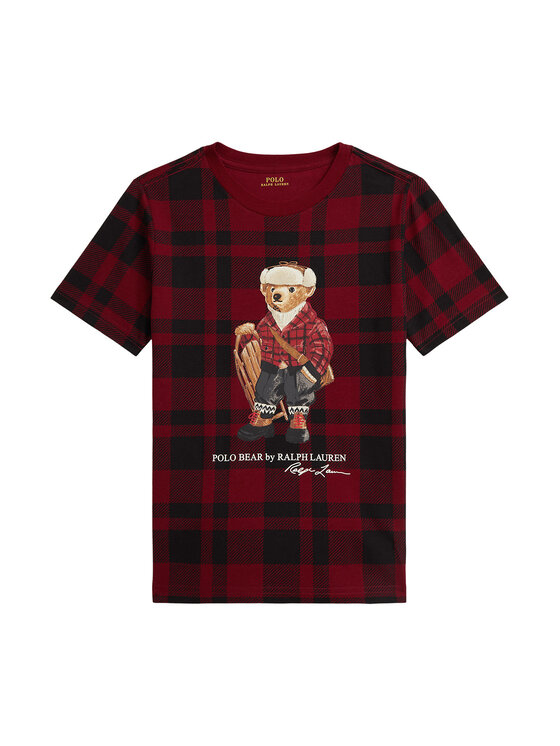 Polo Ralph Lauren Тишърт 323981259001 Бордо Regular Fit цвят на ниска цена