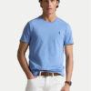Polo Ralph Lauren Тишърт 710671438441 Син Custom Slim Fit цвят на ниска цена