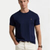 Polo Ralph Lauren Тишърт 710740727 Тъмносин Slim Fit цвят на ниска цена
