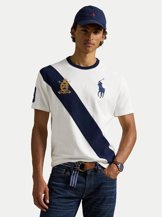 Polo Ralph Lauren Тишърт 710981767004 Бял Regular Fit цвят на ниска цена