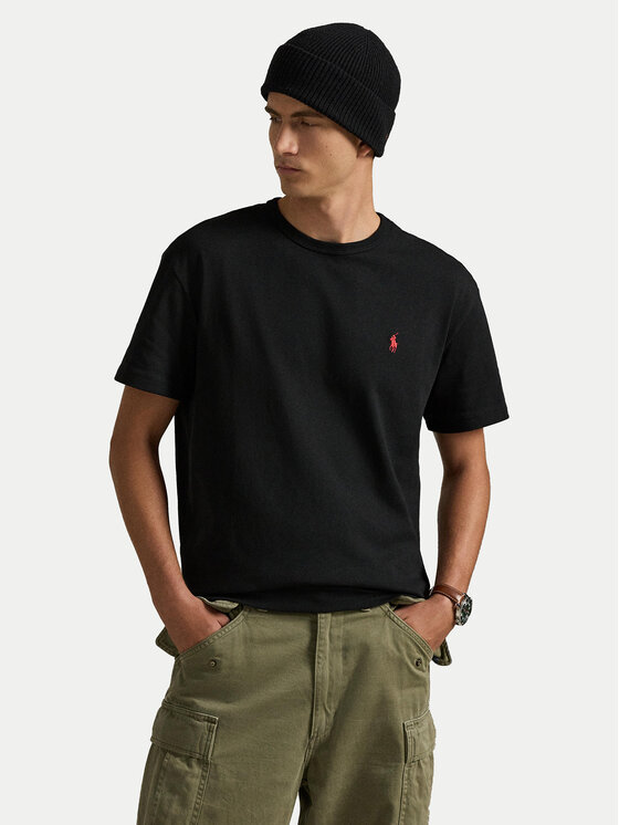 Polo Ralph Lauren Тишърт Classics 710811284001 Черен Regular Fit цвят на ниска цена