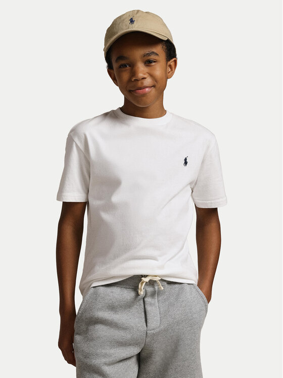 Polo Ralph Lauren Тишърт Ss Cn 323832904035 Бял Regular Fit цвят на ниска цена