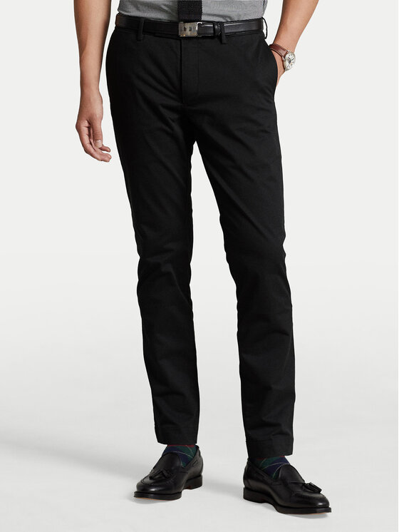 Polo Ralph Lauren Чино панталони 710644988001 Черен Slim Fit цвят на ниска цена