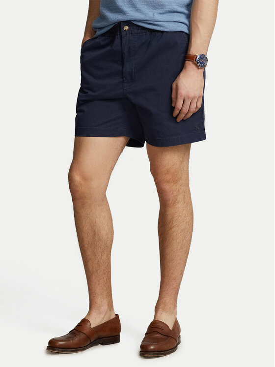 Polo Ralph Lauren Шорти от плат Prepster 710644995 Тъмносин Classic Fit цвят на ниска цена