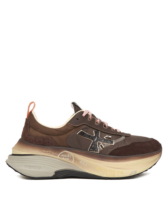 Premiata Сникърси Hill Var 7896 Кафяв цвят на ниска цена