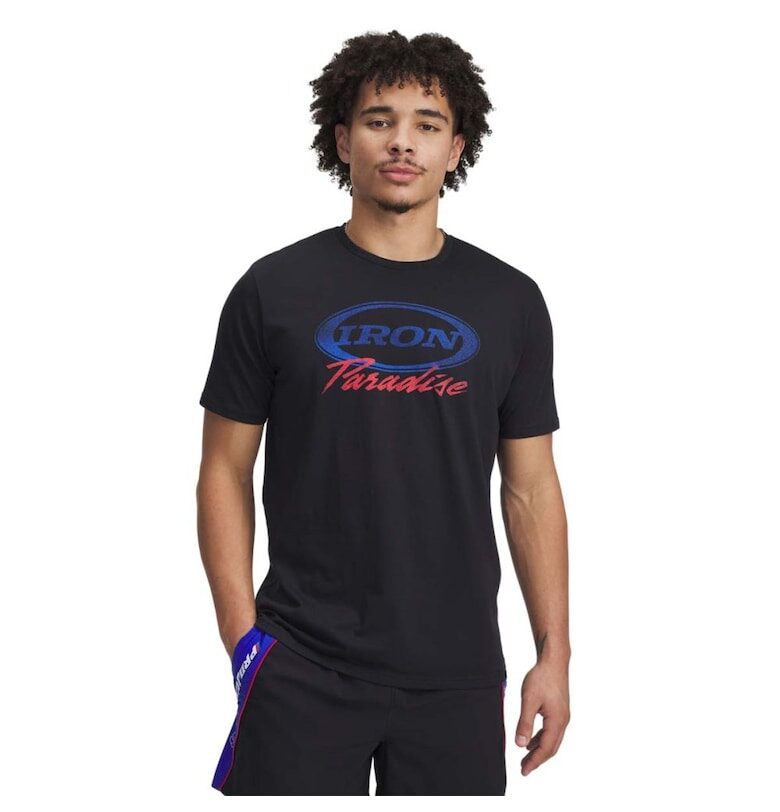 Project Rock Iron тениска 1389945-001 - мъжка - черна Under Armour