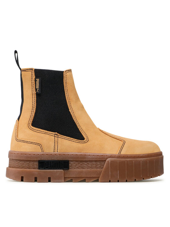 Puma Боти тип челси Mayze Chelsea Suede Wn's 382829 04 Бежов цвят на ниска цена