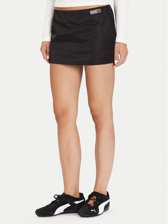 Puma Мини пола PUMA X ROSÉ 633798 01 Черен Slim Fit цвят на ниска цена