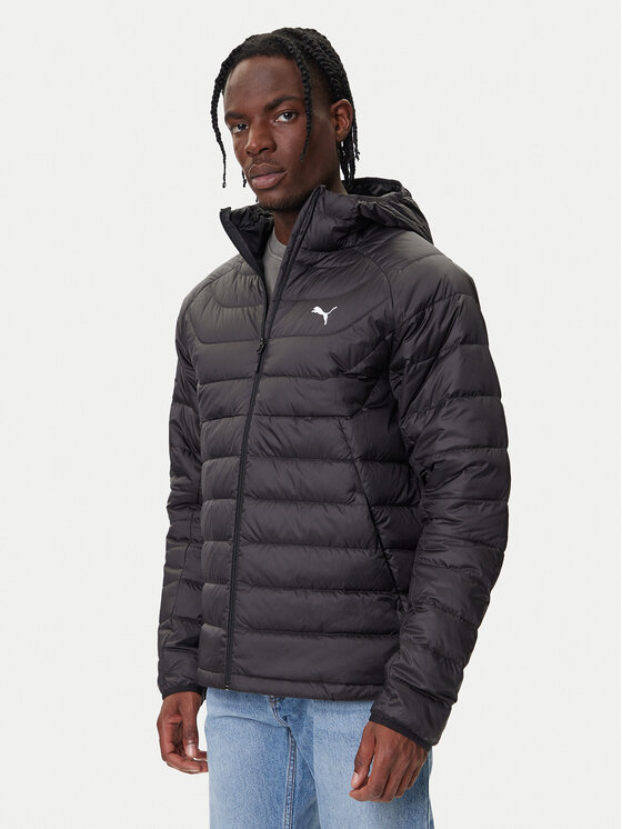 Puma Пухено яке Packlite 685221 01 Черен Regular Fit цвят на ниска цена