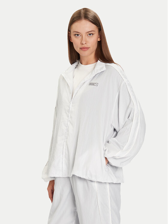 Puma Суитшърт PUMA X ROSÉ T7 633793 32 Сребрист Oversize цвят на ниска цена