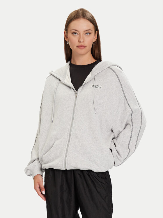 Puma Суитшърт PUMA X ROSÉ T7 633801 10 Сив Oversize цвят на ниска цена