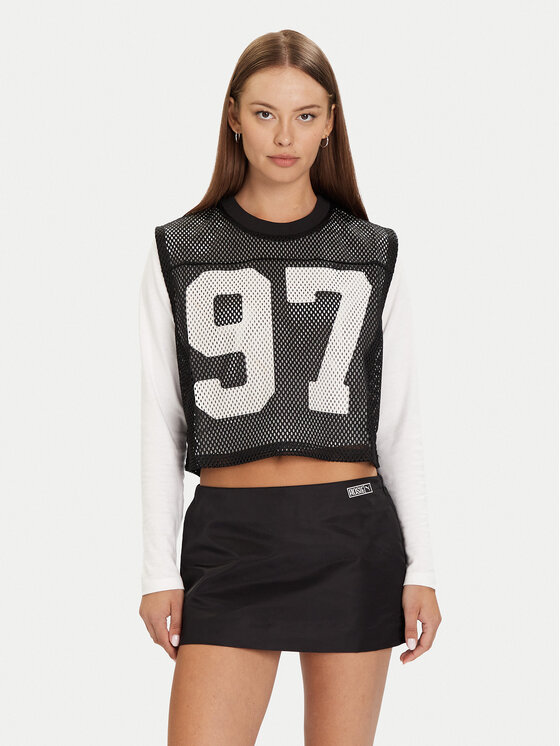 Puma топ PUMA X ROSÉ 633804 01 Черен Relaxed Fit цвят на ниска цена