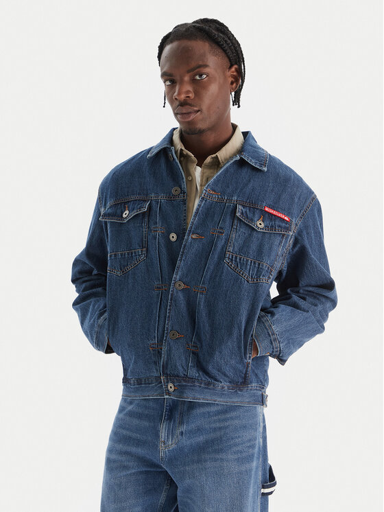 Quiksilver Дънково яке All Ride Denim Jkt EQYJK04177 Син Regular Fit цвят на ниска цена