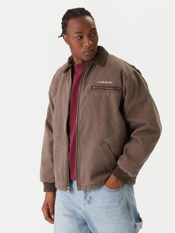 Quiksilver Дънково яке Shaper Pad EQYJK04174 Кафяв Regular Fit цвят на ниска цена