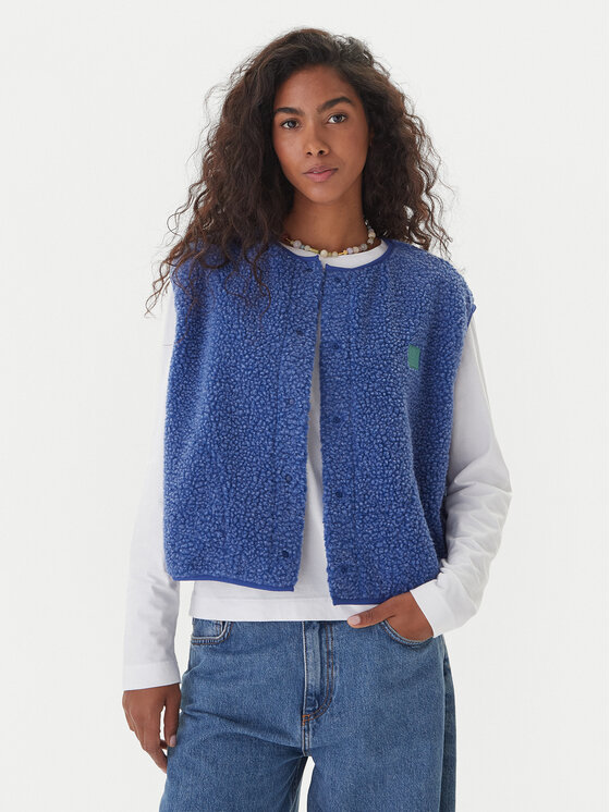 Quiksilver Елек EQWPF03002 Син Regular Fit цвят на ниска цена