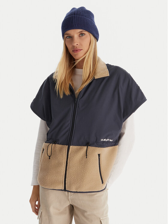 Quiksilver Жилетка за костюм Tepoh Vest EQWPF03004 Тъмносин Regular Fit цвят на ниска цена