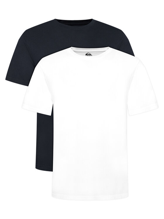 Quiksilver Комплект тениски Salt Water EQYZT08137 Черен Regular Fit цвят на ниска цена