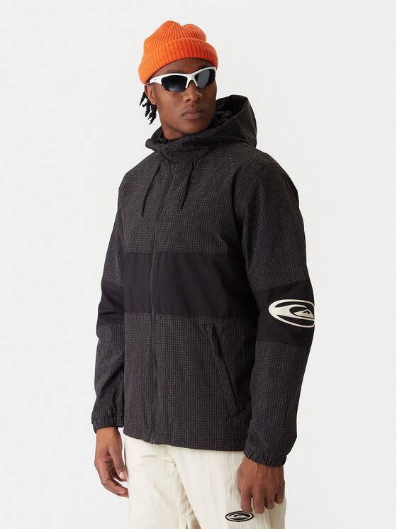 Quiksilver Сноуборд яке Hight In The Hood JK EQYTJ03517 Черен Relaxed Fit цвят на ниска цена