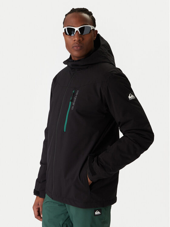 Quiksilver Сноуборд яке Titano JK EQYTJ03513 Черен Relaxed Fit цвят на ниска цена