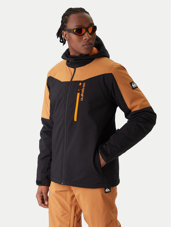 Quiksilver Сноуборд яке Titano JK EQYTJ03513 Черен Relaxed Fit цвят на ниска цена