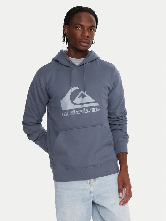 Quiksilver Суитшърт Comp Logo EQYFT05053 Син Regular Fit цвят на ниска цена