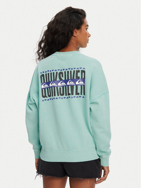 Quiksilver Суитшърт EQWFT03179 Електриков Oversize цвят на ниска цена