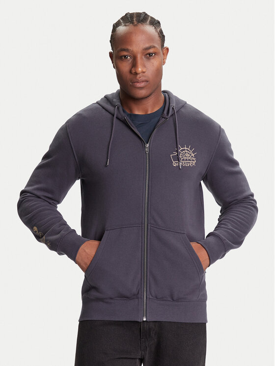 Quiksilver Суитшърт EQYFT05133-KSH0 Тъмносин Regular Fit цвят на ниска цена