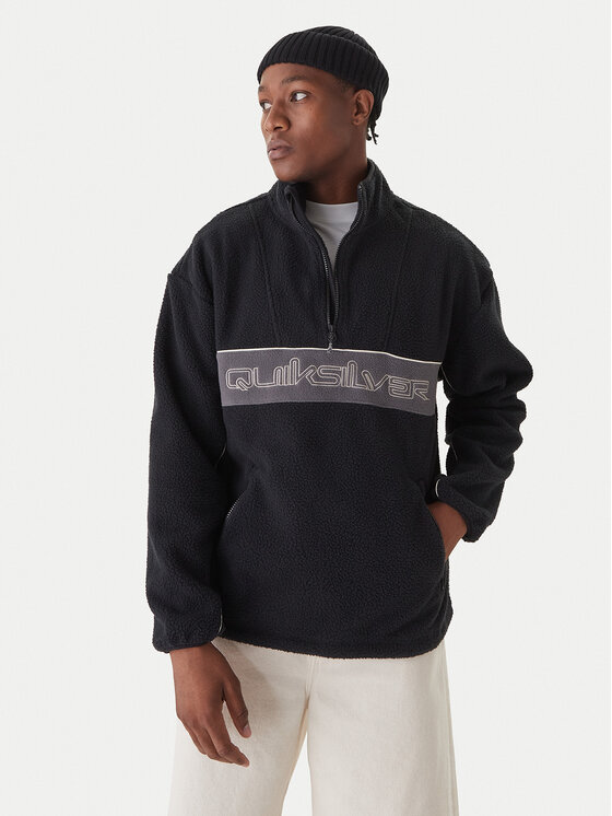 Quiksilver Суитшърт EQYPF03064 Черен Regular Fit цвят на ниска цена