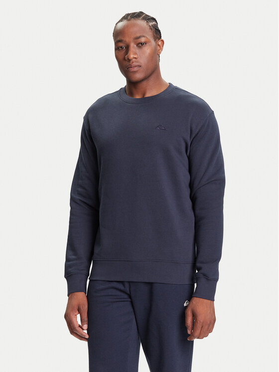 Quiksilver Суитшърт Salt Water Crew EQYFT05158 Тъмносин Regular Fit цвят на ниска цена