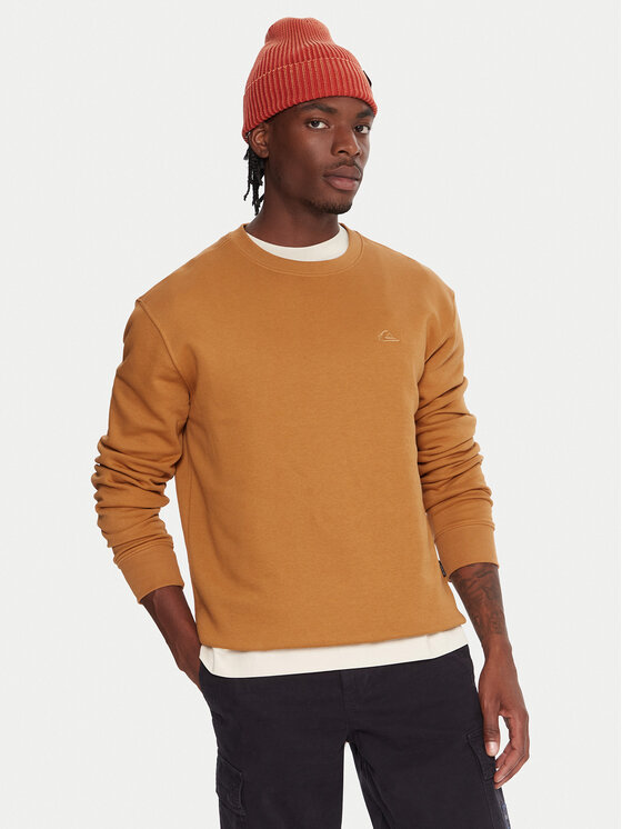 Quiksilver Суитшърт Salt Water EQYFT05158 Бежов Comfort Fit цвят на ниска цена