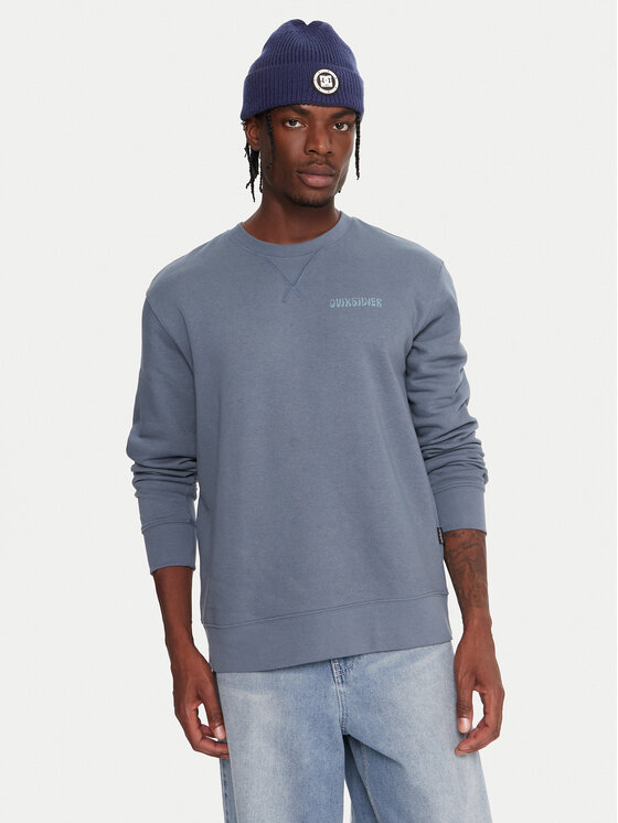 Quiksilver Суитшърт Salt Water Graphic EQYFT05127 Син Comfort Fit цвят на ниска цена