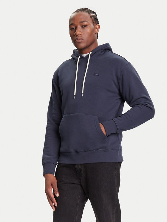 Quiksilver Суитшърт Salt Water Hoodie EQYFT05159 Тъмносин Regular Fit цвят на ниска цена