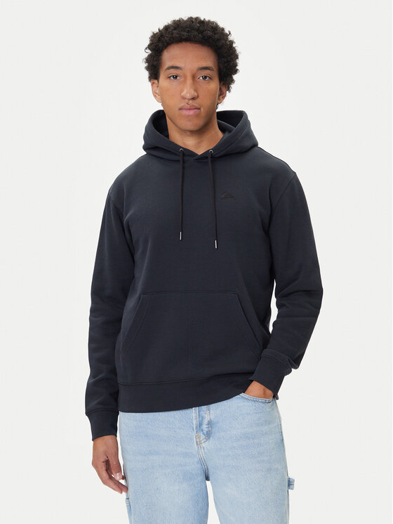 Quiksilver Суитшърт Salt Water Hoodie EQYFT05159 Черен Regular Fit цвят на ниска цена