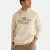 Quiksilver Суитшърт Screen Fleece Classic EQYFT05137 Бежов Regular Fit цвят на ниска цена