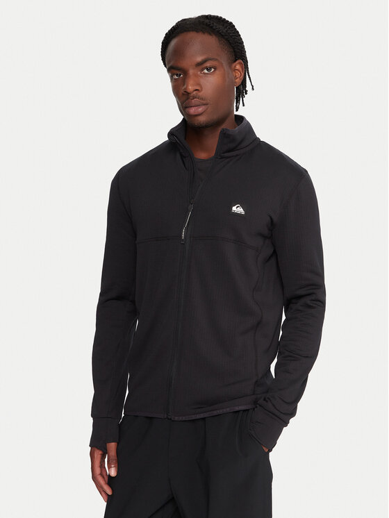 Quiksilver Суитшърт от техническо трико Steep Point EQYPF03078 Черен Slim Fit цвят на ниска цена
