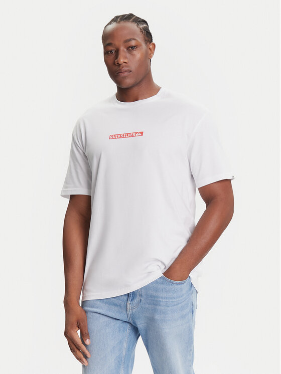 Quiksilver Тишърт Dna Clicker Tee EQYZT08207 Бял Comfort Fit цвят на ниска цена