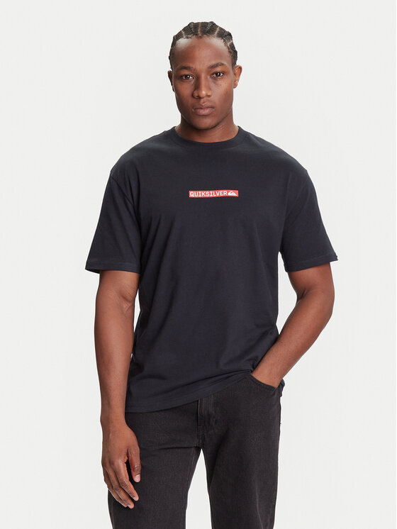 Quiksilver Тишърт Dna Clicker Tee EQYZT08207 Черен Comfort Fit цвят на ниска цена