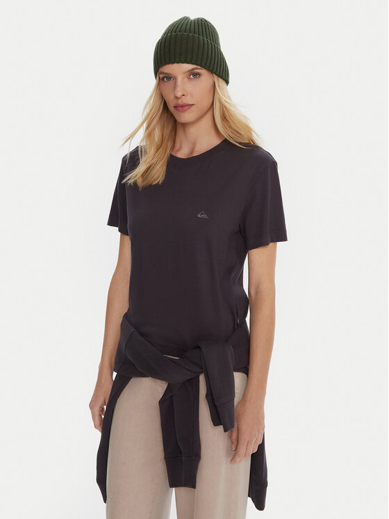 Quiksilver Тишърт Essential EQWZT03196 Сив Regular Fit цвят на ниска цена