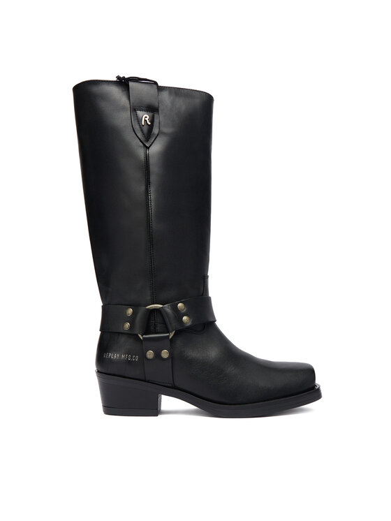 REPLAY Ботуши GWN88 .000.C0001L Черен цвят на ниска цена